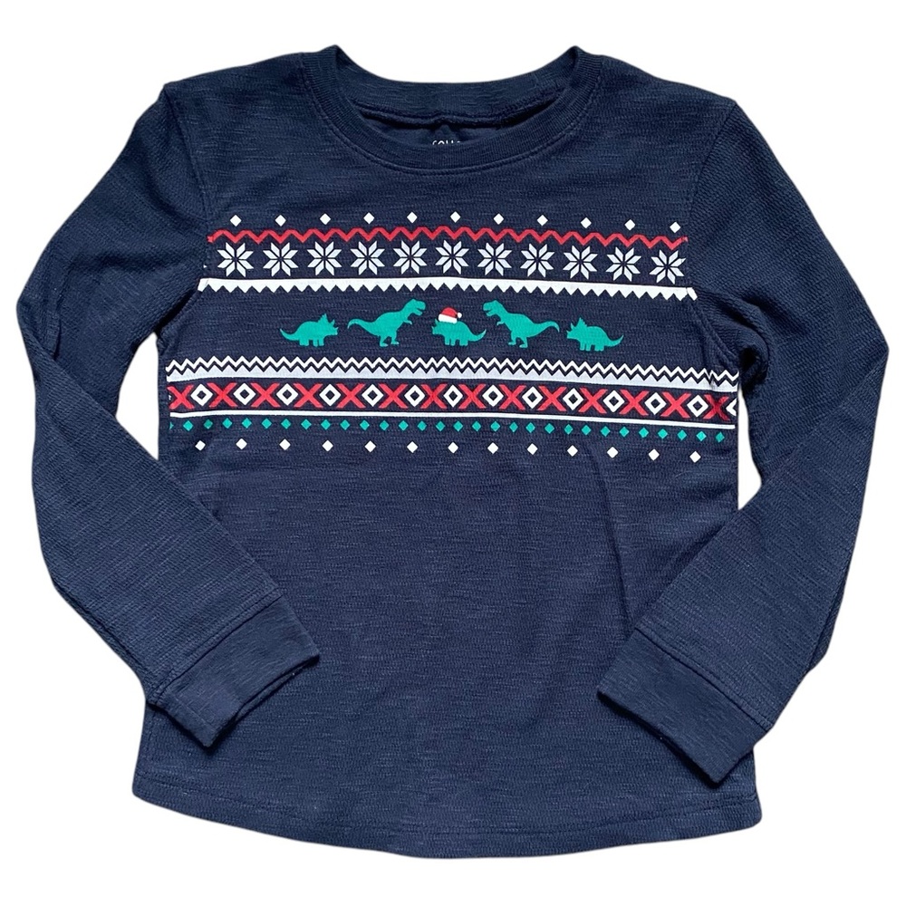 Falls Creek Kids Dinosaur Holiday Long Sleeve Shirt